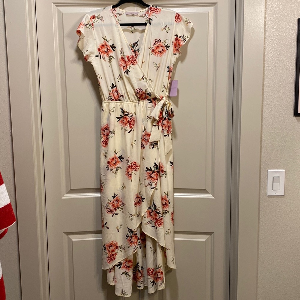 Floral wrap dress